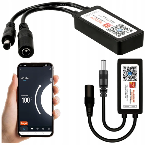 TUYA LED Kontrol mini DC Wifi dimmer 5-24V 12A APP ios android alexa siri google xiaomi smart home ses kontrolü uygulama - 3