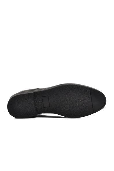 Aspor Siyah Hakiki Deri Klasik Erkek Bot - Resim 5