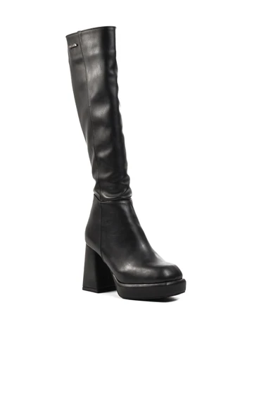 Pierre Cardin Siyah Kadın Topuklu Çizme - 3