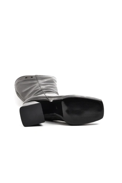 Pierre Cardin Siyah Kadın Topuklu Çizme - 5