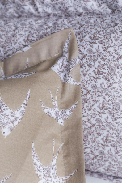 Apricitas HOME Çift Kişilik Bambu Pıke Set Freely Bej - Nevresımlı Pıke Takımı - 3