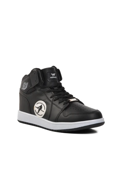 Walkway Siyah Siyah Beyaz Erkek Hi Sneaker - 3