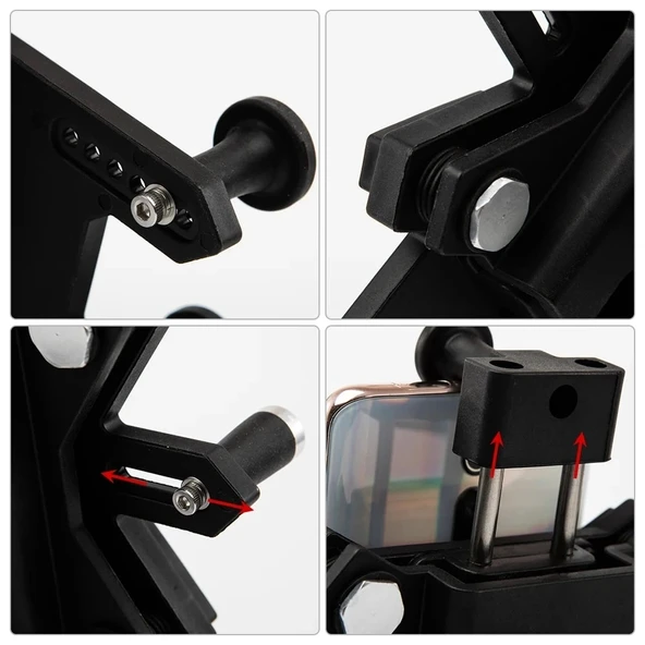 MTS TTA2403 TİTREŞİM MODÜLLÜ TELEFON TUTUCU AYNA BAĞLANTILI - Resim 4