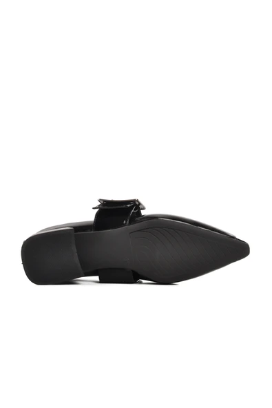 Aspor Siyah Rugan Kadın Abiye Ayakkabı - 5