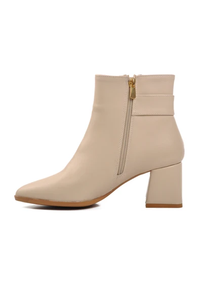 Aspor Bej Cilt Kadın Topuklu Bot - 2