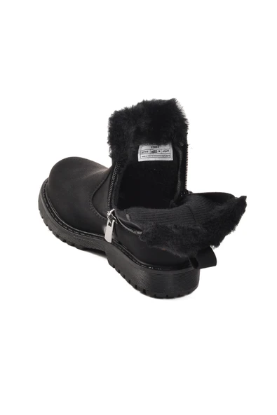 Aspor Siyah Nubuk İçi Kürklü Kız Çocuk Bot - Resim 4