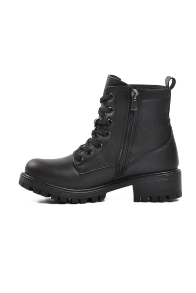 Aspor Siyah Kadın Topuklu Bot - Resim 2