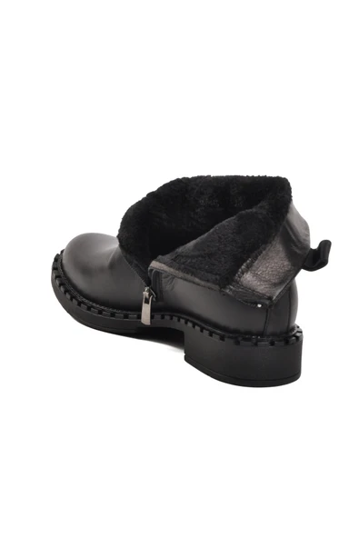 Voyager Siyah Kadın Biker Bot - Resim 4