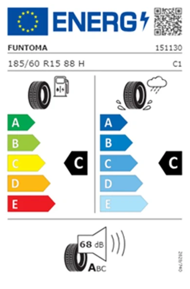 Funtoma 185/60 R15 TL 88H REINF. ROADFUN Yaz Lastiği (Üretim Tarihi:2025) - 2