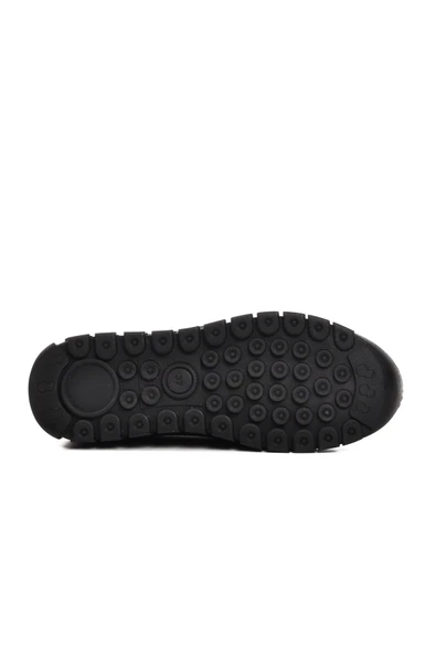 Voyager Siyah Kadın Hakiki Deri Düz Rahat Günlük Ayakkabı - Resim 5