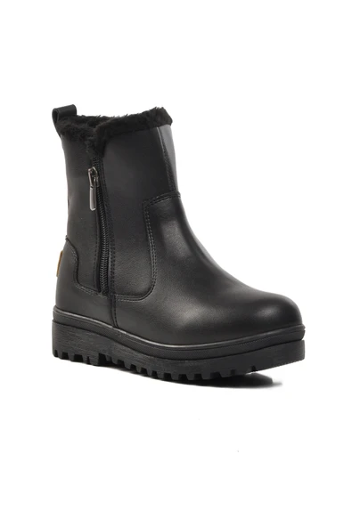 Aspor Siyah İçi Kürklü Kız Çocuk Bot - Resim 3