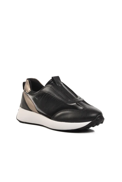 Aspor Siyah Beyaz Kadın Sneaker - Resim 3