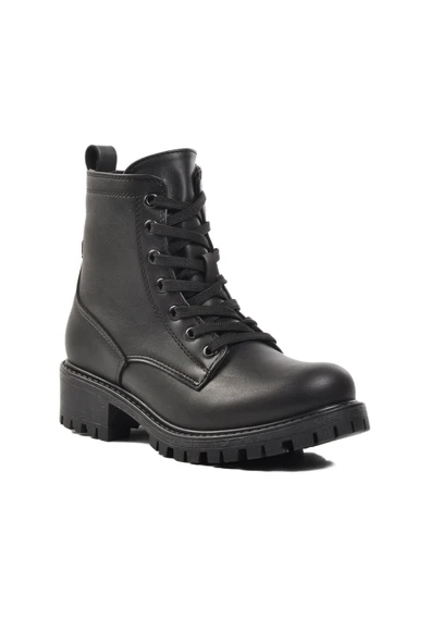 Aspor Siyah Kadın Topuklu Bot - Resim 3