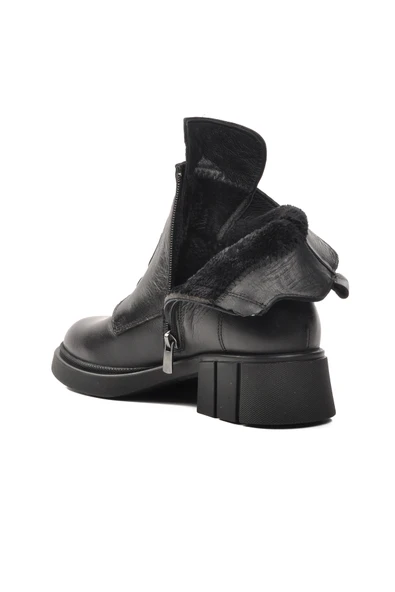 Voyager Siyah Kadın Topuklu Bot - 4