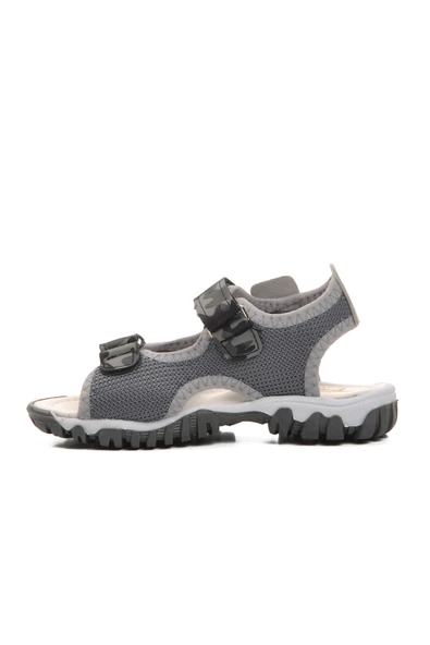 Aspor Gri Kamuflaj Erkek Çocuk Düz Sandalet - 2