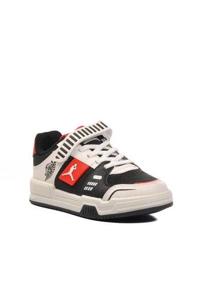 Aspor Siyah Kırmızı Çocuk Spor Ayakkabı - 3