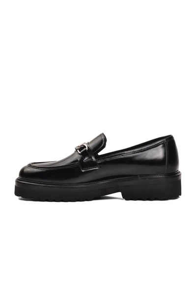 Aspor Siyah Açma Erkek Loafer Ayakkabı Premium - 2