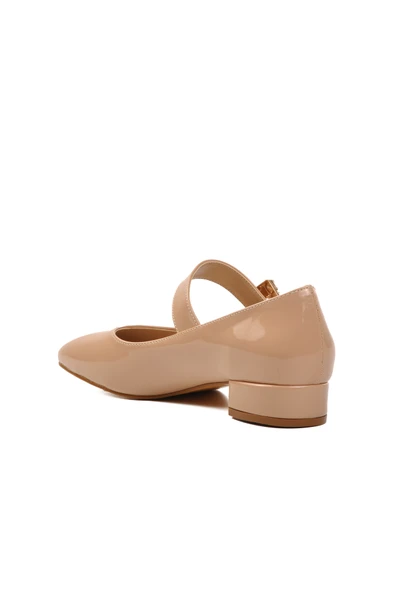 Aspor Bej Rugan Kadın Topuklu Ayakkabı - Resim 4