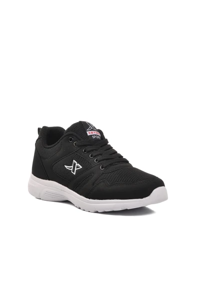 Aspor Siyah Beyaz Kadın Spor Ayakkabı Sneaker - Resim 3