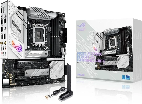 Asus Rog Strix B760-G Gaming Wi-Fi D5 Intel LGA1700 DDR5 Micro ATX Anakart Teşhir