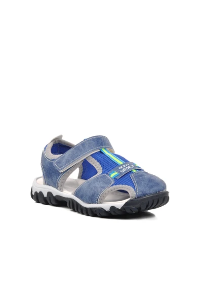 Aspor Mavi Kot Çocuk Düz Sandalet - Resim 3