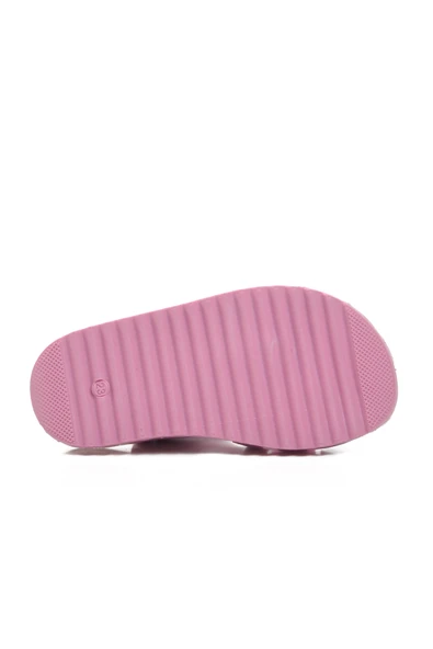 Aspor Pembe Simli Bebek Düz Sandalet - 5