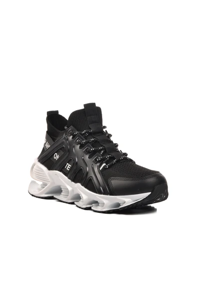 Aspor Siyah Beyaz Erkek Yürüyüş Ayakkabısı - 3