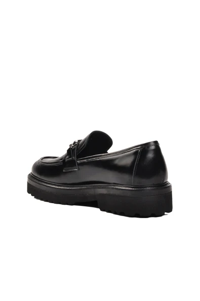 Aspor Siyah Açma Erkek Loafer Ayakkabı Premium - 4