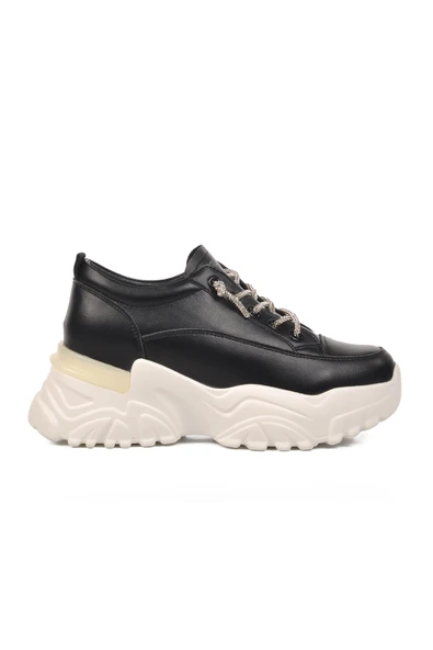 Guja Siyah Kadın Spor Ayakkabı Sneaker - 2