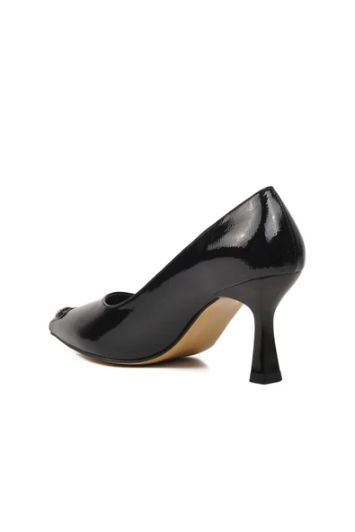 Aspor Siyah Kadın Topuklu Stiletto Ayakkabı - 4