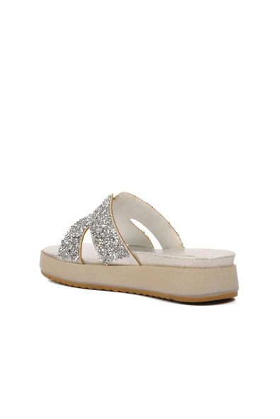 Aspor Gümüş Gri Kadın Terlik - Resim 4