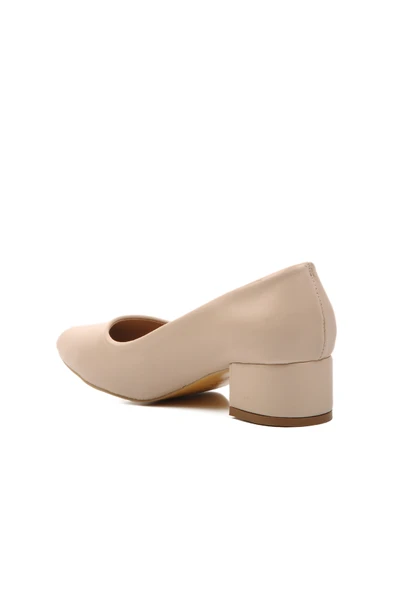 Aspor Bej Ten Kadın Topuklu Ayakkabı - Resim 4