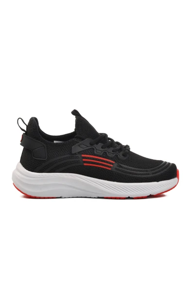 Walkway Siyah Beyaz Kırmızı Unisex Spor Ayakkabı