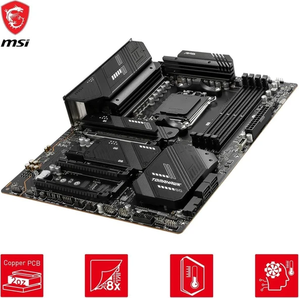 MSI Mag X670E Tomahawk Wi-Fi AMD AM5 DDR5 ATX Anakart Teşhir - Resim 5