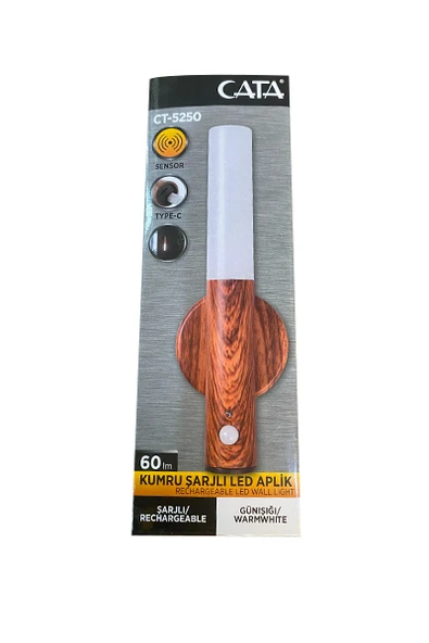 Cata CT-5250 1W Kumru Sensörlü Led Aplik 3200 K - 2