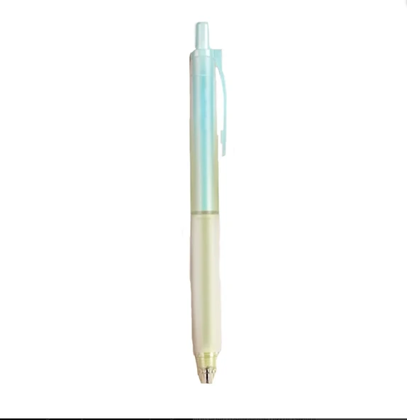 WRITECH W-0178 0,5MM SOFT GRIP YEŞİL GÖVDE MAVİ JEL KALEM - 12'Lİ KUTU