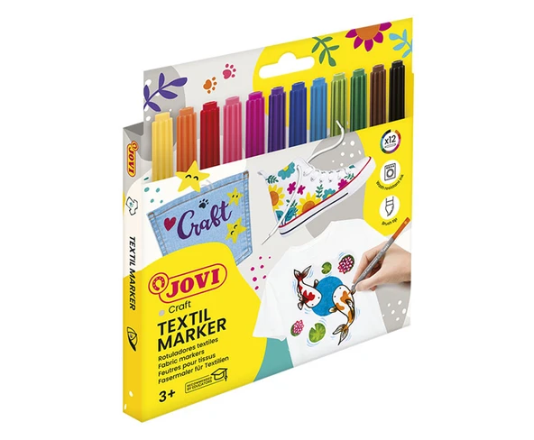 JOVI 1410 DECOR TEKSTİL KALEMİ - 12 RENK