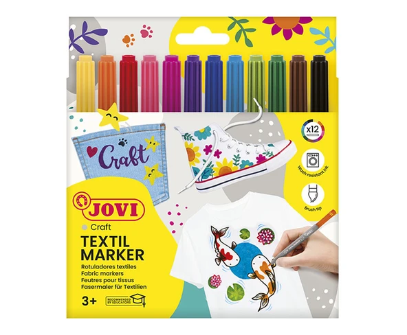 JOVI 1410 DECOR TEKSTİL KALEMİ - 12 RENK - 2