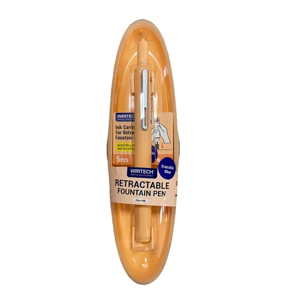 WRITECH W-784 BASMALI DOLMA KALEM TURUNCU GÖVDE - BLİSTER