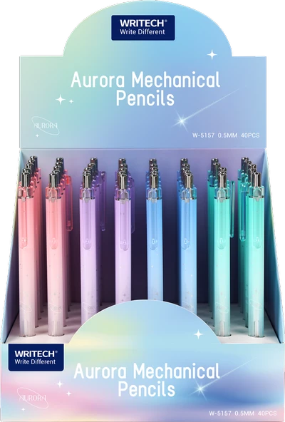 WRITECH W-5171 AURORA 0,7MM LİLA GÖVDE VERSATİL KALEM - 12'Lİ KUTU - 2