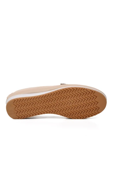 Aspor Bej Kadın Düz Rahat Günlük Ayakkabı - Resim 5