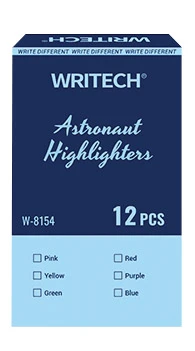 WRITECH W-8154 ASTRONOT FOSFORLU KALEM PASTEL YEŞİL - 12'Lİ KUTU - 2