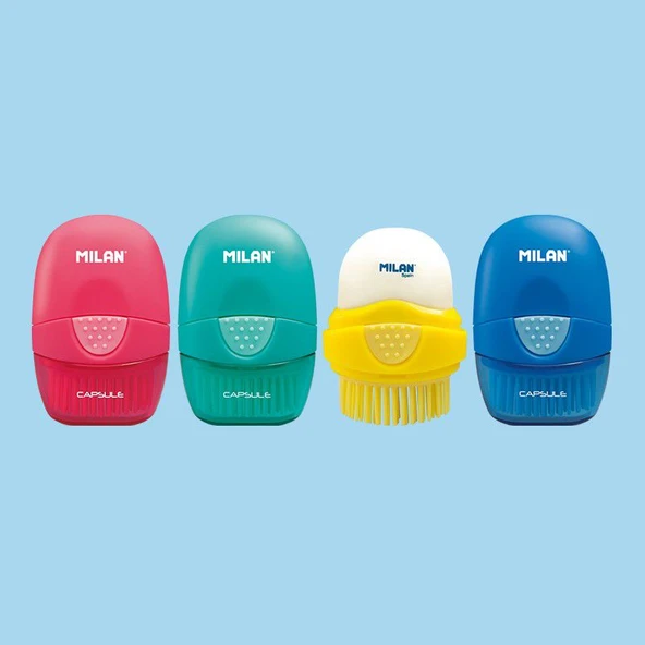 MILAN 4900116 CAPSULE FIRÇALI SİLGİ - 16ADET - 2