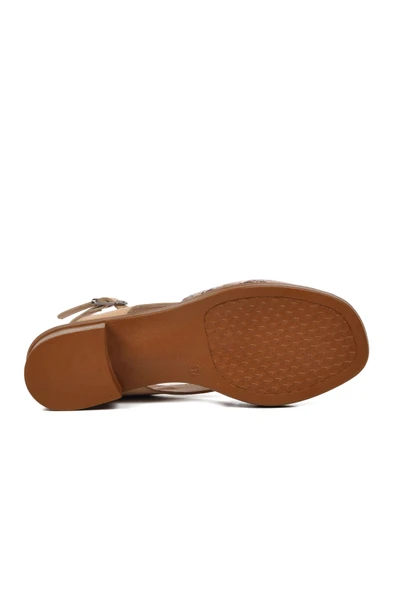 Venüs Bej Kadın Düz Sandalet - 5