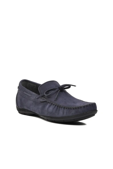 Aspor Lacivert Nubuk Erkek Loafer Ayakkabı - 3