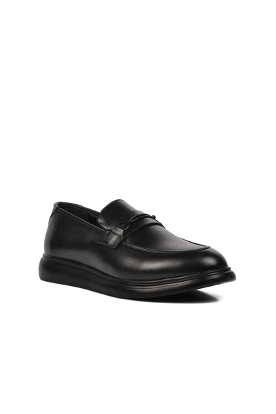Aspor Siyah Erkek Loafer Ayakkabı - 3