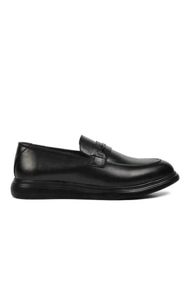 Aspor Siyah Erkek Loafer Ayakkabı