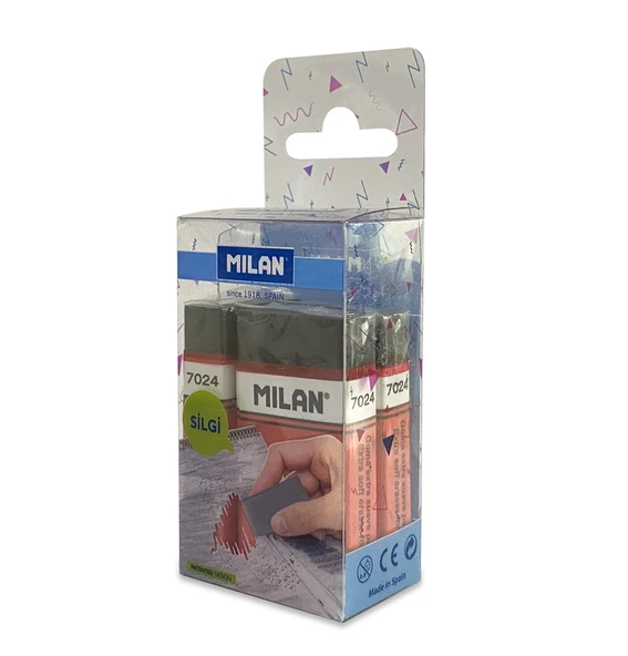 MILAN NATA NEGRA 7024CF SİLGİ BLİSTER - 3LÜ - 2