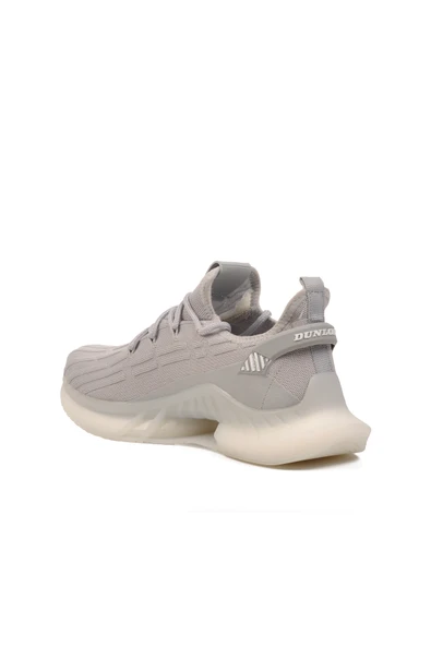 Dunlop Gri Suni Deri Erkek Yürüyüş Ayakkabısı - 4