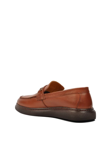 Aspor Taba Hakiki Deri Erkek Loafer Ayakkabı - 4